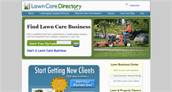 Desktop Screenshot of lawncaredirectory.com